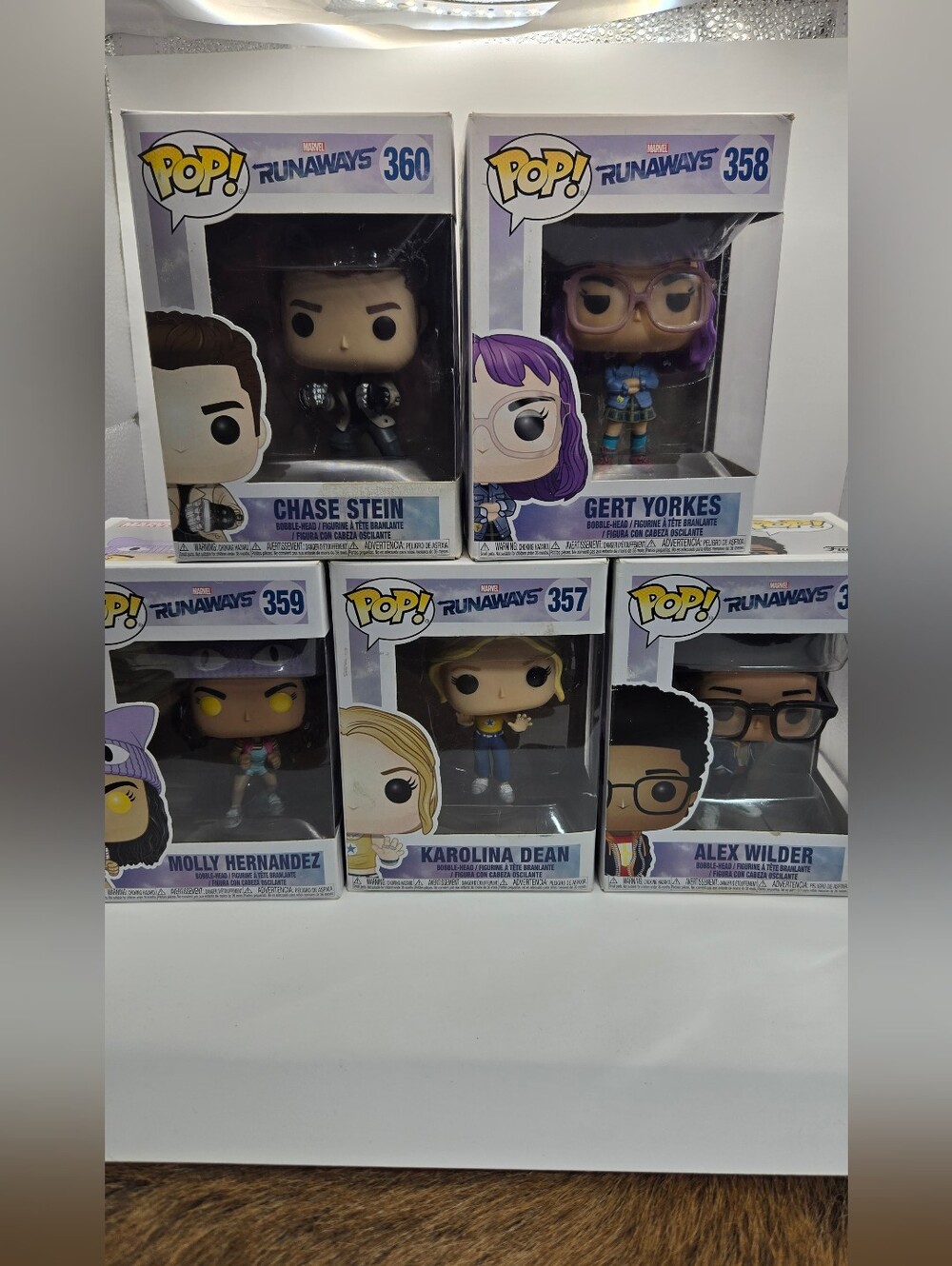 Funko Pop Marvel Runaways 356-360 Superheros Collectible Vaulted Lot Of 5